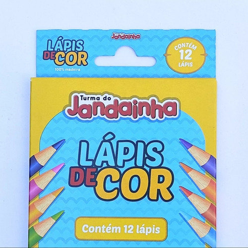 Lápis De Cor 12 Cores Jandaia Sextavado Resistente