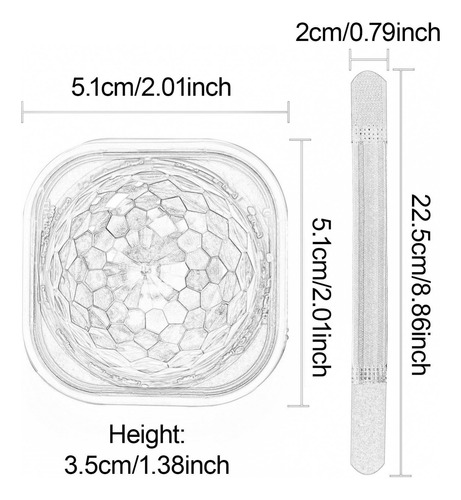 Mini Luz De Disco De Pulsera Disco Led Con Pulsera Portátil