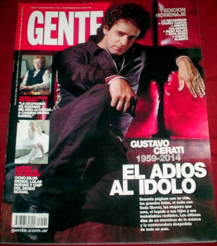 Gustavo Cerati - Revista Gente Año 2014