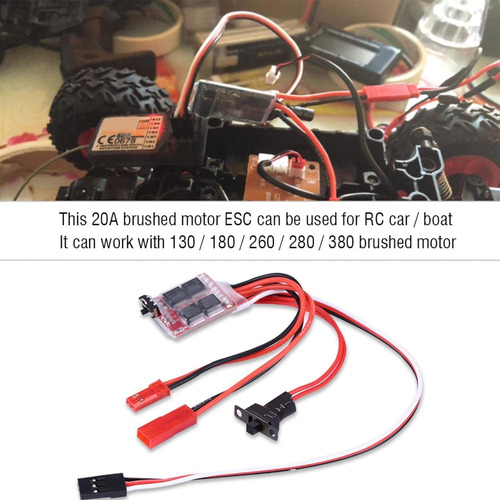 Controlador De Velocidad Con Freno, Modelo Rc Esc, 20a Cepil