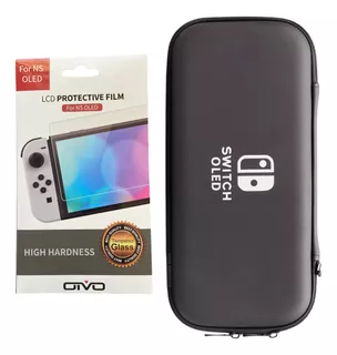 Capa Bag Case Nintendo Switch Oled+ Pelicula De Vidro Oivo