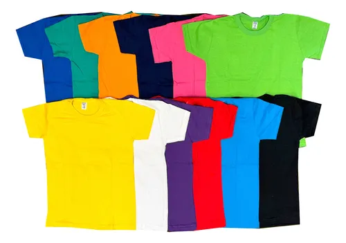 Clothing Ropa De Algodon Para NiÃ±os Por Mayor Remera Lisa Niños