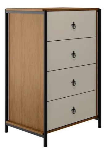 Cómoda de dormitorio Sevilla con 4 cajones