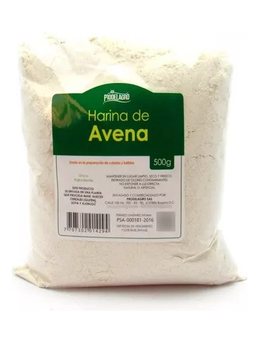 Harina De Avena Prodelagro 500g - Kg a $24