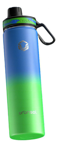 Garrafa Termica Pipeline Azul Com Verde 650ml - Urbnsol