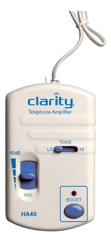 New-in Line Amplificador Control Tono 40db Wh Clarity-ha-40