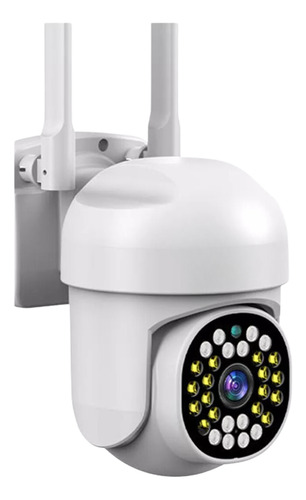 Câmera Ip Wifi 355graus Inteligente Para Casa À Prova D'água Cor Branco