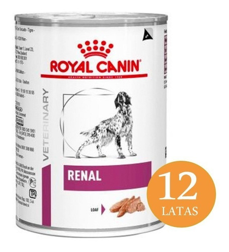 12 X Lata Royal Canin Renal Support Perros 385gr. Np