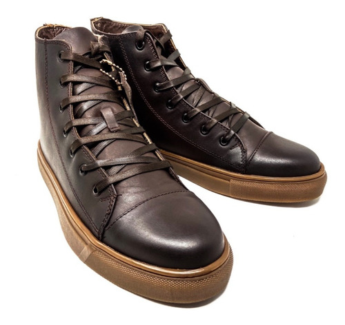 Zapato Botín De Caballero Casual Cuero Genuino Premium