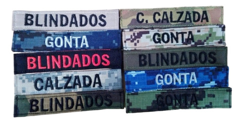 Porta Nombre Parche Tactico Personalizado Militar Policia