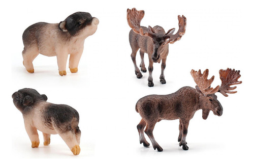 Juego De 10 Piezas De Animales De La Selva, Adornos De Vida