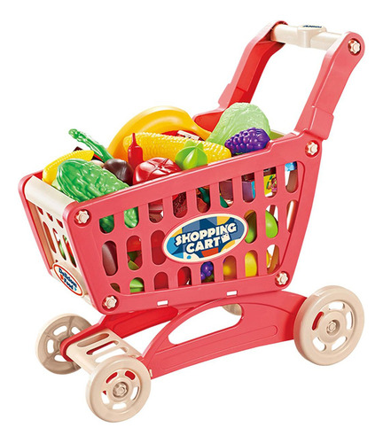 Trolley Play Set Supermercado Carretilla De Mano Juguete