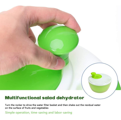Centrifugadora De Ensalada 5litros, Plástico, Escurridor