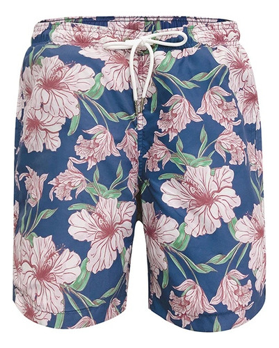 Pantalones Cortos De Playa Con Estampado 3d De Flores Tennis