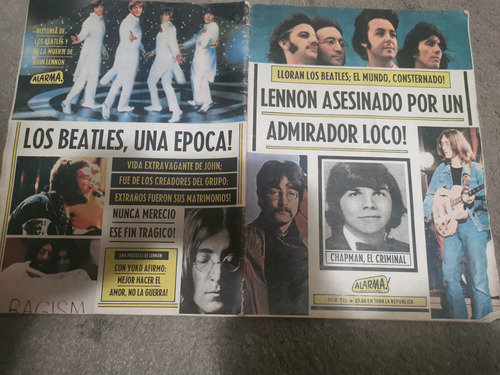 Revista Alarma La Muerte De John Lennon