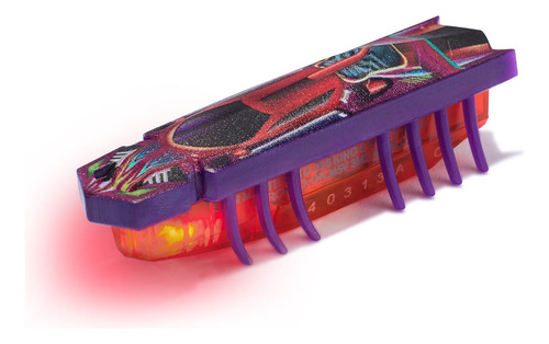 Brinquedo Robo Sensorial Nano Flash Roxo E Laranja - Hexbots