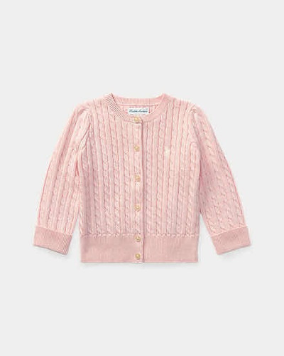 Suéter Tejido Polo Ralph Lauren Para Niña Rosa6 M