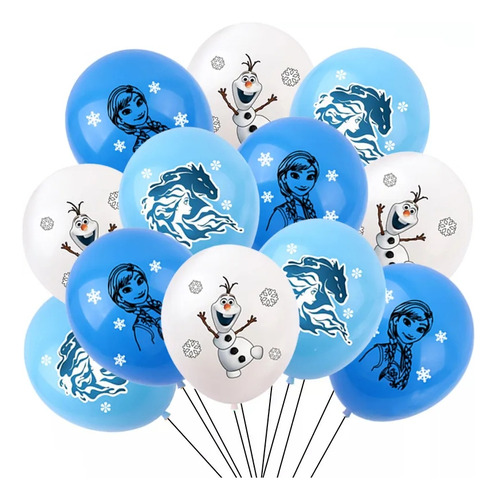 Art.fiesta Adorno Cumpleaño Infantil Globos Frozen Elsa Olaf