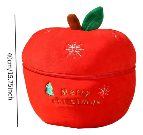 Peluche De Navidad, Animal De Peluche Navideño, Manzana L
