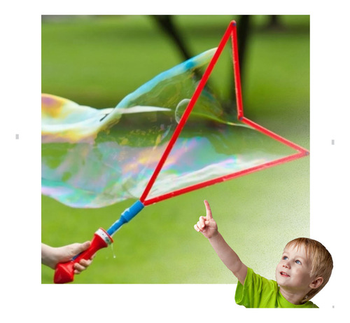 Bolha De Sabão Gigante Magic Bastão Kit Com 04 Unidades