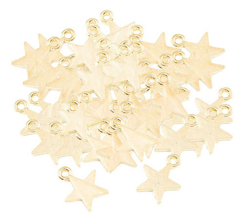  50x Dijes De Estrellas, Collares, Accesorios Para Hacer