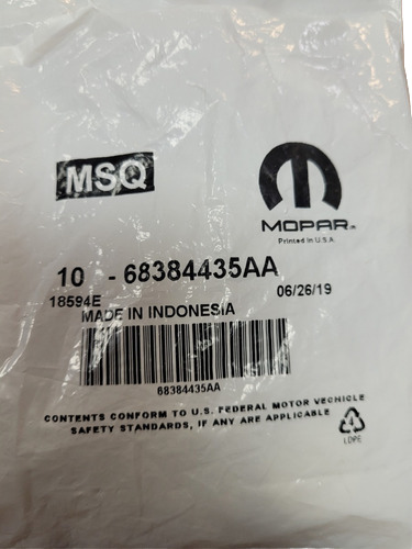 2 Pz Pila Sellada Para Transmisor Original Mopar 68384435aa