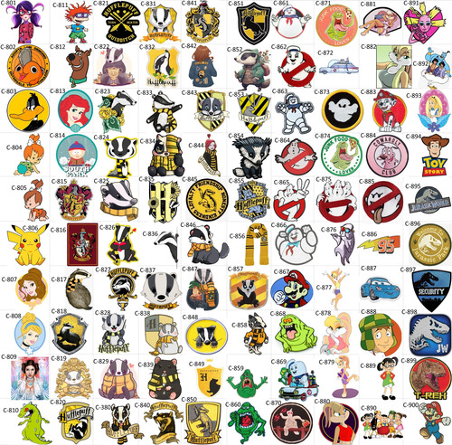 15 Parches Sticker Tela A Escoger Celular Top Gun Toy Story