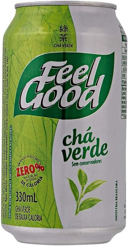Chá Verde Feel Good 330ml (6 Latas) Kit Lata Feel Good