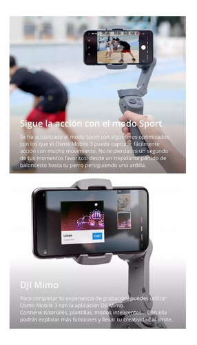 Imagen 8 de 10 de Combo Dji Osmo Mobile 3 Tripode + Bolso Estabilizador Portat