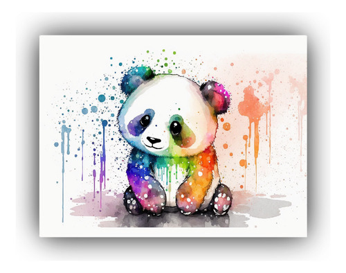 Arte De Pared Pinturas Pandas Personalizado 65x50cm