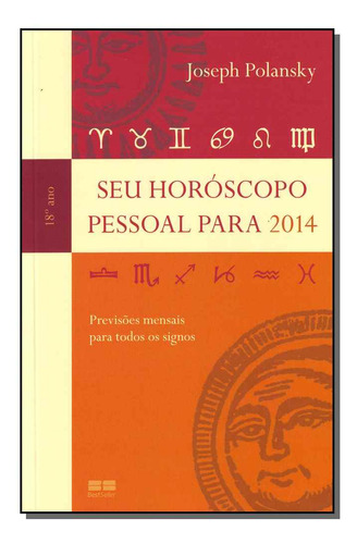 Libro Seu Horoscopo Pessoal Para 2014 De Polanky Joseph Bes