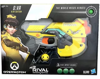 Nerf Rival Overwatch B.va Edición Especial Lujo D.va Blaster