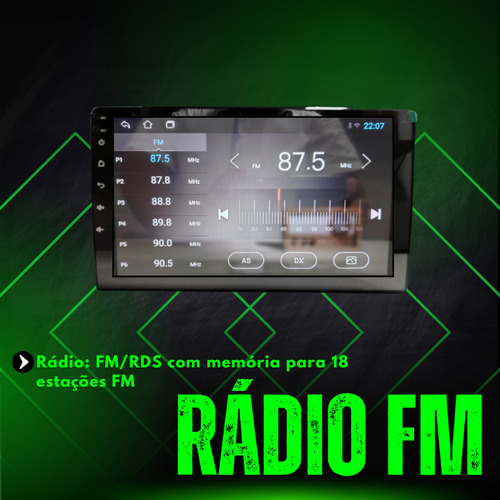 Mp5 Touch 9'' Android 14 Carplay Sem Fio Bluetooth Som Carro