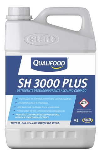 Detergente Alcalino Clorado Sh 3000 5l Start