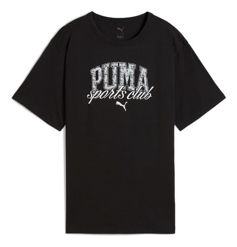 Playera Puma Class Relaxed Tee, Mujer, Negro