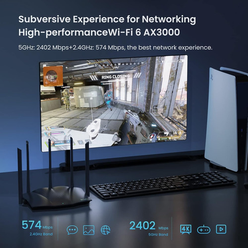 Tx12 Pro Tenda Router Gigabit Wi-fi 6 De Doble Banda Ax3000