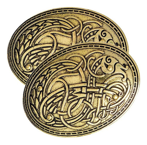 1 2 Piezas Broches De Medieval Pin Capa Chal Pin Joyería