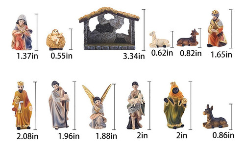 * Set De Nacimiento De Navidad Con Figuras,nacimiento De