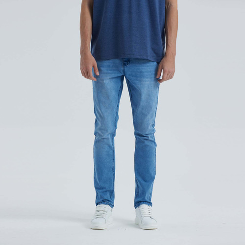 Jeans Hombre Slim Lavado Azul Fashion's Park