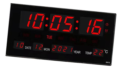 Despertadores Calendario Pantalla Led Oficina Con