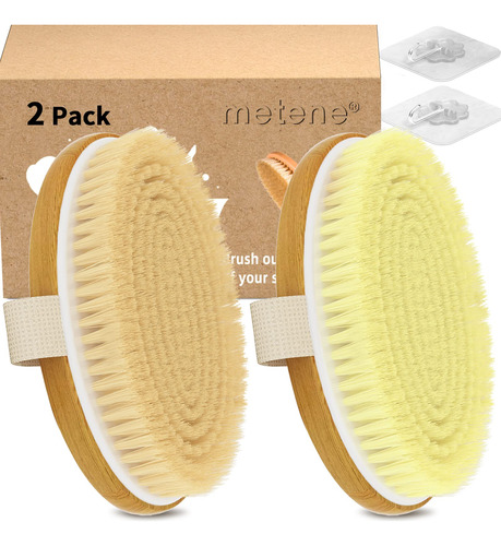 Paquete De 2 Cepillos Para El Cuerpo Exfoliante Corporal