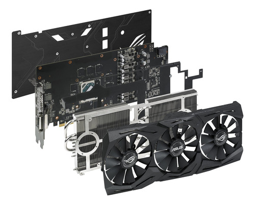 Placa de video AMD Asus ROG Strix Radeon RX 500 Series RX 580 OC Edition 8GB