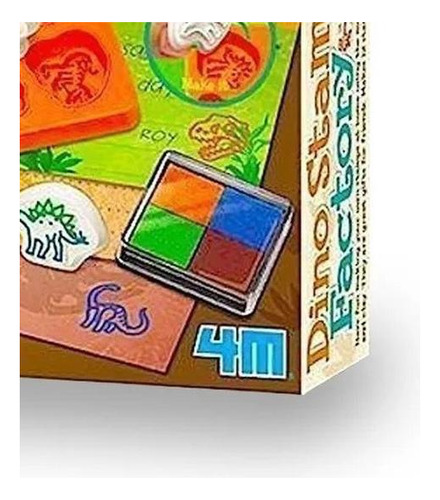 4m Kit Sellos De Yeso Con Moldes Dinosaurios Fm663