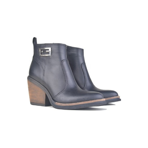 Imagen 3 de 7 de Botas Botinetas Texanas De Mujer De Cuero Georgi - Ferraro