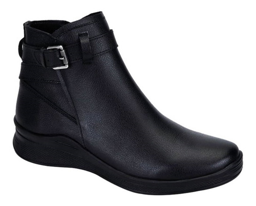 Bota De Cuña Dama Comoda Shosh Confort 705 Color Negro
