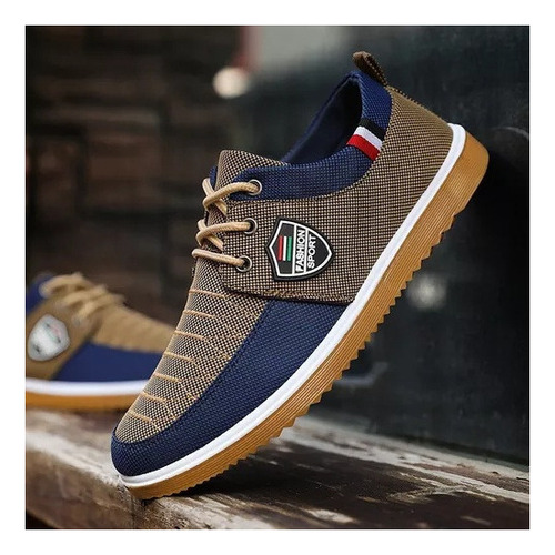 Zapato Hombre Zapatillas Zapatos De Lona Cómodo Transpirable