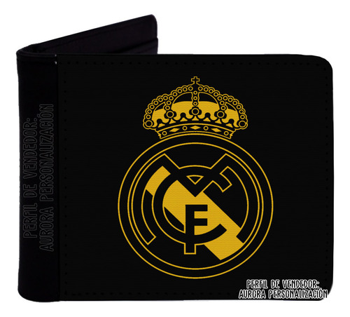 Billetera Cartera Cuero Sintético Real Madrid Futbol 02