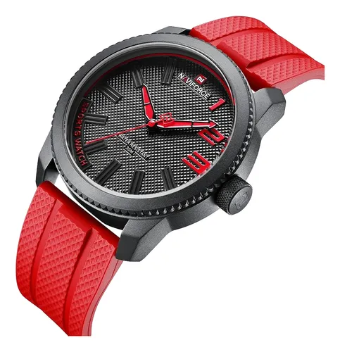 Reloj Naviforce Deportivo Pulso Silicona Resistente Al Agua