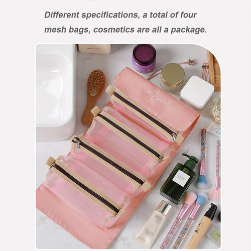 Bolsa De Maquillaje Y Cosméticos 4 En 1, Bolsa De Aseo Portá