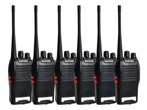 Kit 6 Radio Walk Talk Comunicador 16 Ch 12km Baofeng 777s Ht